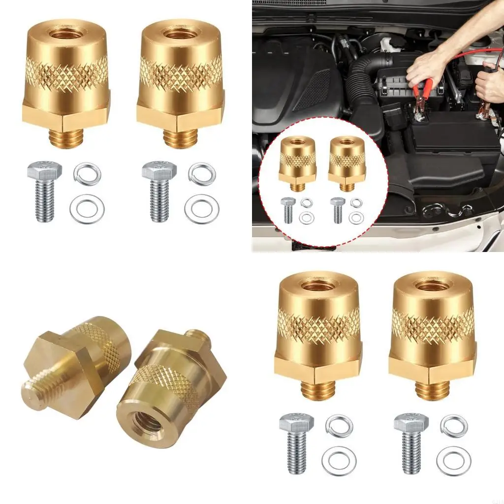 Automotive Brass Battery Terminal Adapter 3 Size Thread Battery Post Connector
Automotive Brass Battery Terminal Adapter 3 Size Thread Battery Post Connector