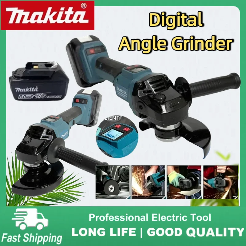 Makita Brushless Digital Display Impact Angle Grinder, DIY Electric Polishing Grinding Power Tool For 18V Battery
Makita Brushless Digital Display Impact Angle Grinder, DIY Electric Polishing Grinding Power Tool For 18V Battery