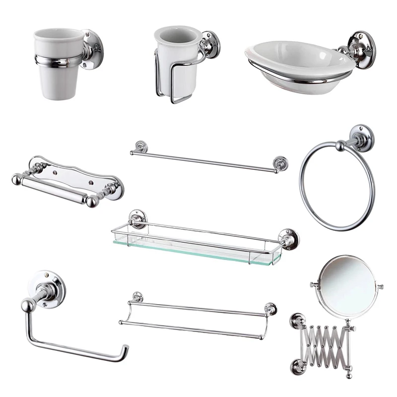 2026 New Brass Chrome Bath Towel Holder Toothbrush Holder Accessories Set
2026 New Brass Chrome Bath Towel Holder Toothbrush Holder Accessories Set
