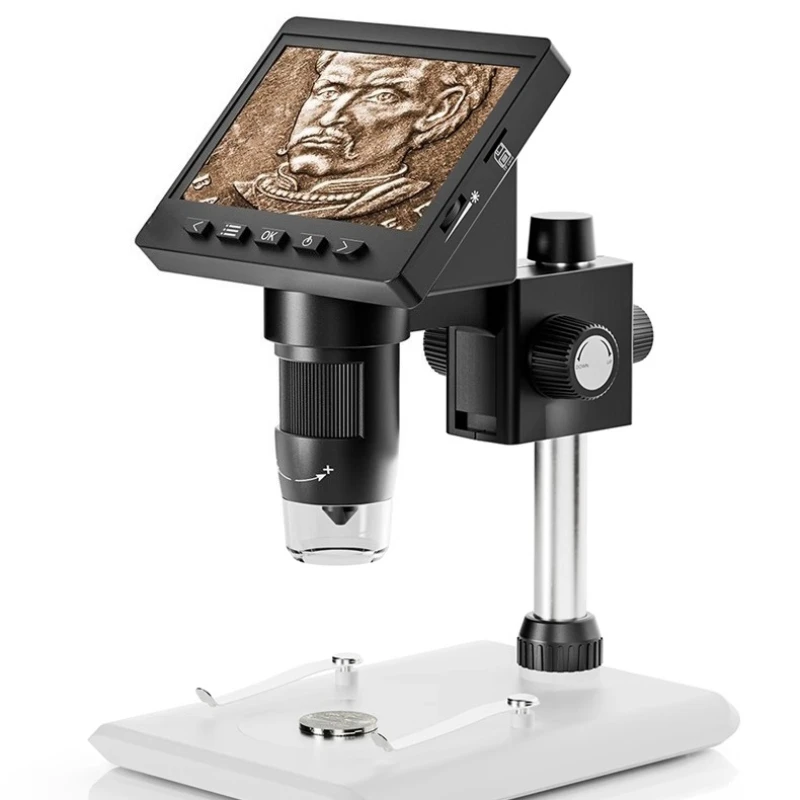 4.3/5 Inch Screen 2-150X HD Handheld Digital Microscope with Display for Industrial Circuit Board Repair Jewelry Inspection
4.3/5 Inch Screen 2-150X HD Handheld Digital Microscope with Display for Industrial Circuit Board Repair Jewelry Inspection