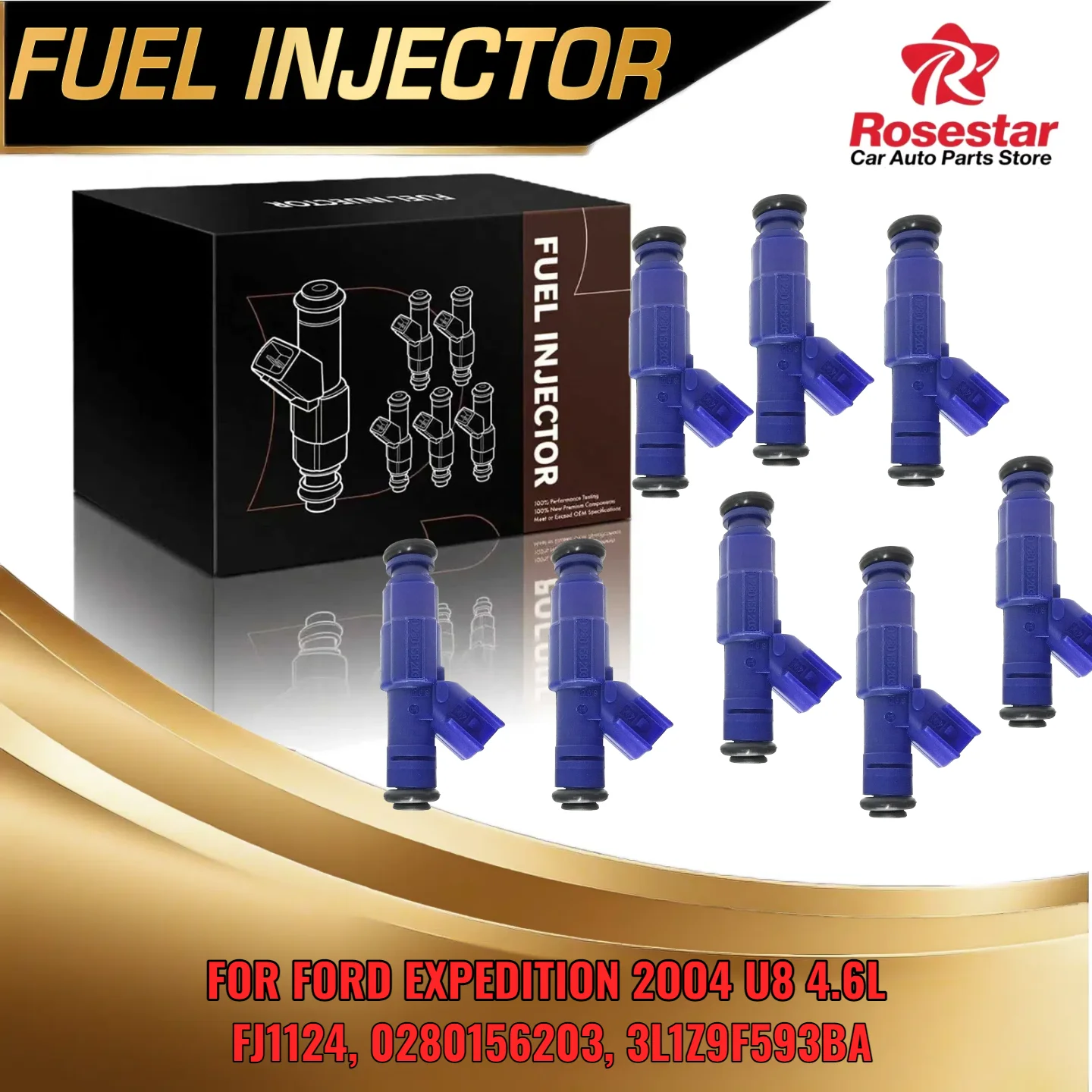 8 шт. топливная форсунка в тон для Ford Expedition 2004 V8 46L FJ1124 0280156203 3L1Z9F593BA 
8 шт. топливная форсунка в тон для Ford Expedition 2004 V8 46L FJ1124 0280156203 3L1Z9F593BA