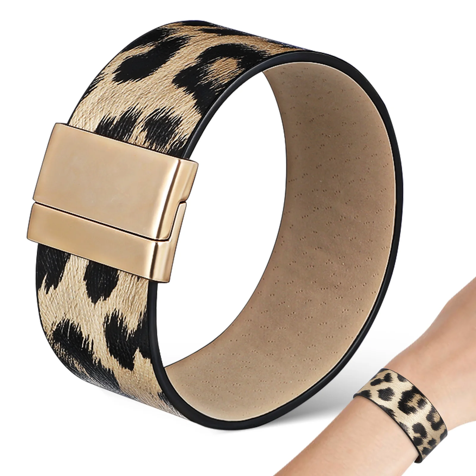 1pcs Leopard Print Fashion Cuff Wrap Bracelet Bangle Delicate Bracelets Wide Wrist Jewelry Punk Accessories Woman Bracelets
1pcs Leopard Print Fashion Cuff Wrap Bracelet Bangle Delicate Bracelets Wide Wrist Jewelry Punk Accessories Woman Bracelets