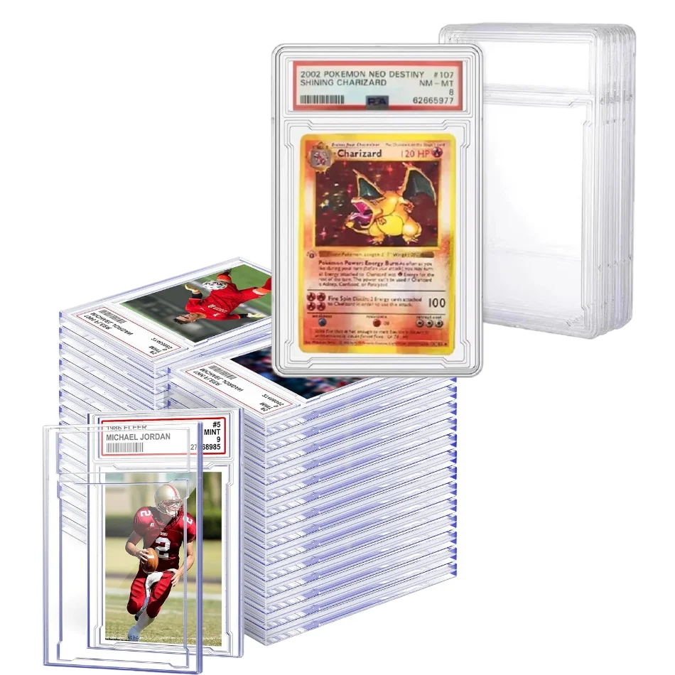 Рейтинг PSA, звездная карта, прозрачный кирпич для карт, полный набор, коробка для карт, игровые карты, коллекция покемонов, коробка для карт, аксессуары, игрушки, подарки
Рейтинг PSA, звездная карта, прозрачный кирпич для карт, полный набор, коробка для карт, игровые карты, коллекция покемонов, коробка для карт, аксессуары, игрушки, подарки