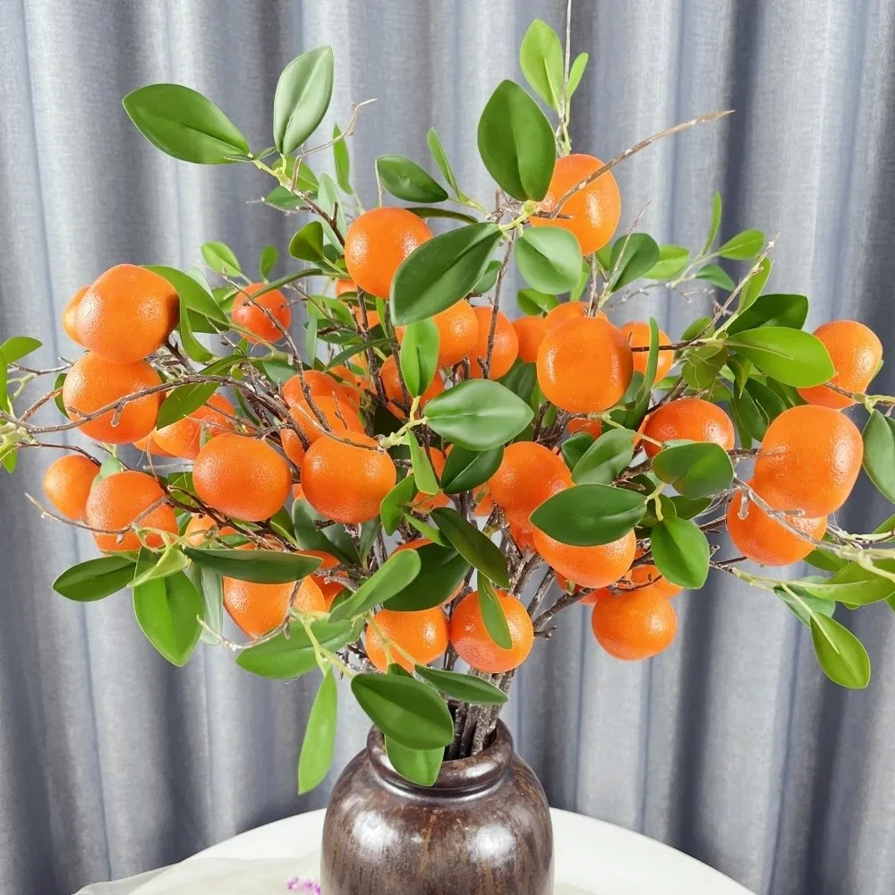 Green Leaves Artificial Orange Branch Faux Orange Luxury Simulation Fruit Tree Realistic Plastic Fake Plants Restaurant Hotel
Green Leaves Artificial Orange Branch Faux Orange Luxury Simulation Fruit Tree Realistic Plastic Fake Plants Restaurant Hotel