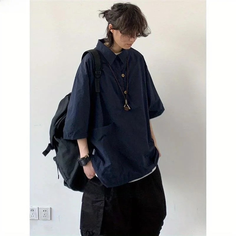 Свободная рабочая одежда в стиле ретро, летняя, винтажная, синяя, модная верхняя одежда, пальто для мужчин и женщин, в стиле boyfriend
Свободная рабочая одежда в стиле ретро, летняя, винтажная, синяя, модная верхняя одежда, пальто для мужчин и женщин, в стиле boyfriend