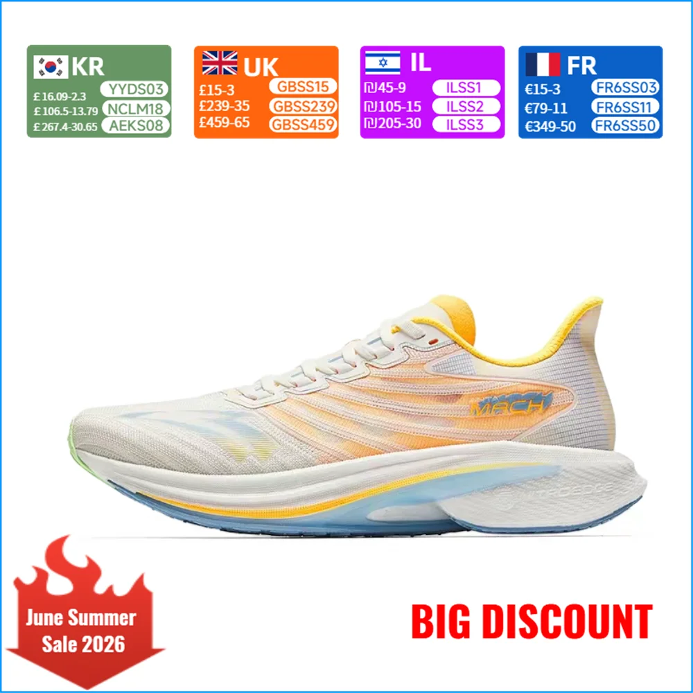 Anta MACH 4.0 Cushioned and Responsive Professional Fabric Non-Slip and Durable Low-Top Running Shoes for Men 112435583-2
Anta MACH 4.0 Cushioned and Responsive Professional Fabric Non-Slip and Durable Low-Top Running Shoes for Men 112435583-2