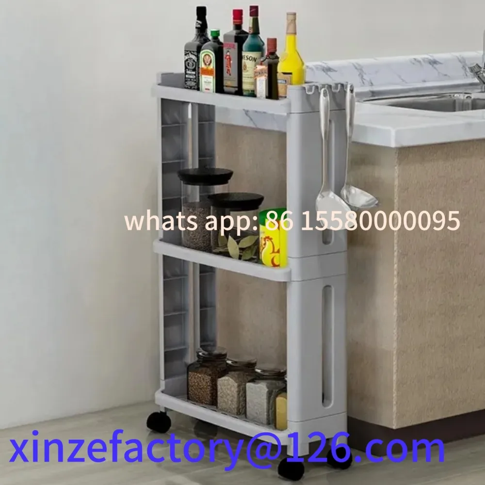 Customizable 3/4 Layers Movable Gap Storage Rack With Wheels Fridge Side Seam Floor Mount Shelf Rack Mobile Kitchen Bathroom St
Customizable 3/4 Layers Movable Gap Storage Rack With Wheels Fridge Side Seam Floor Mount Shelf Rack Mobile Kitchen Bathroom St