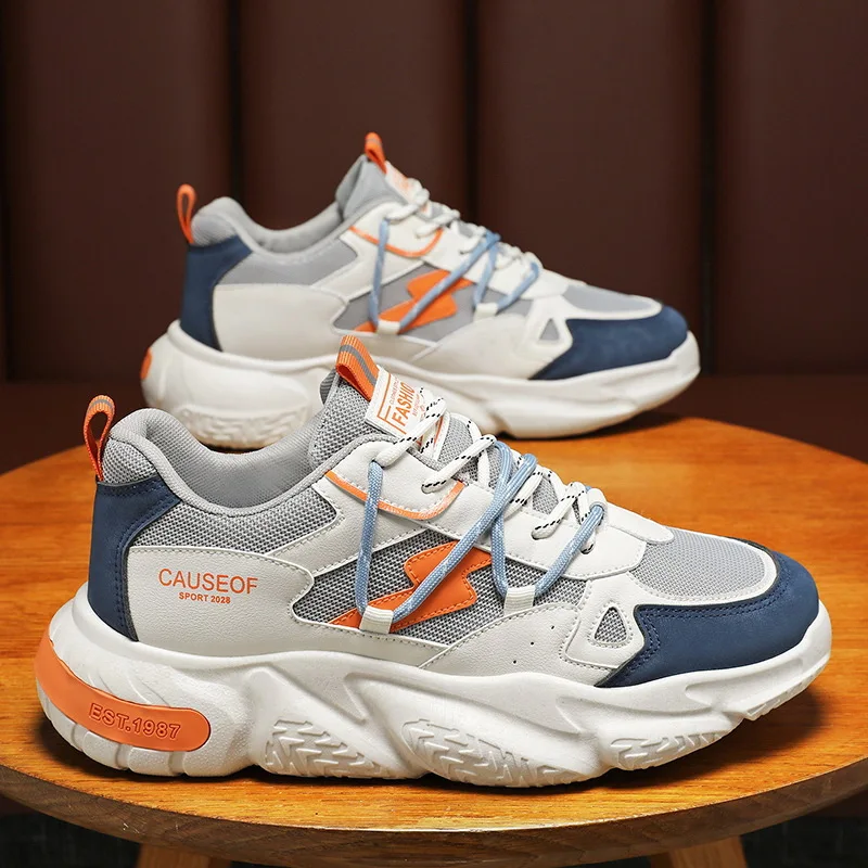 Spring Men's Breathable Sports Shoes Thick Soled Men's Casual Shoes
Spring Men's Breathable Sports Shoes Thick Soled Men's Casual Shoes