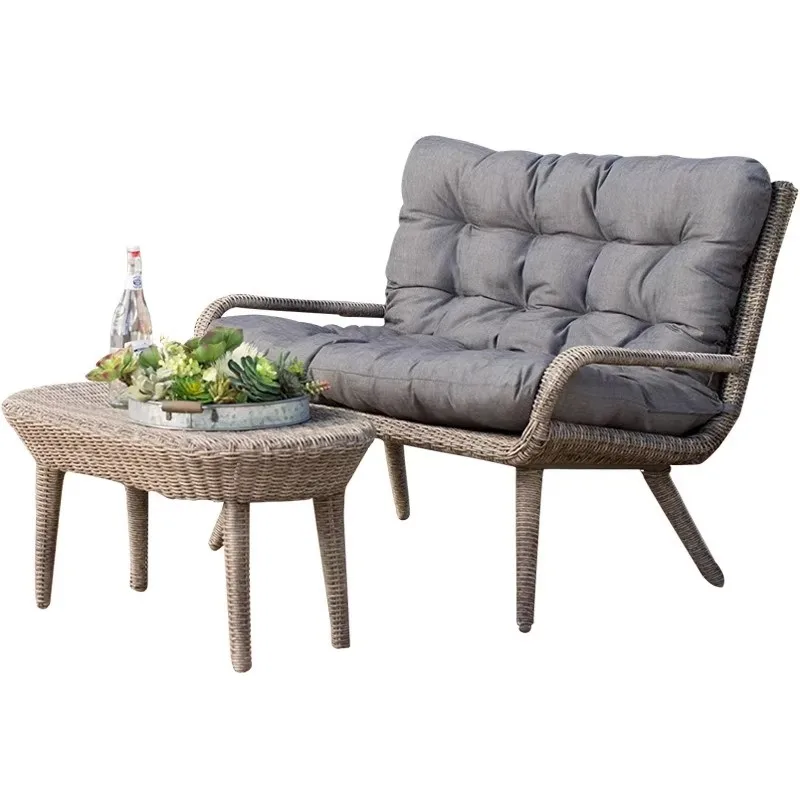 Outdoor leisure sofa combination, terrace double rattan outdoor seat
Outdoor leisure sofa combination, terrace double rattan outdoor seat