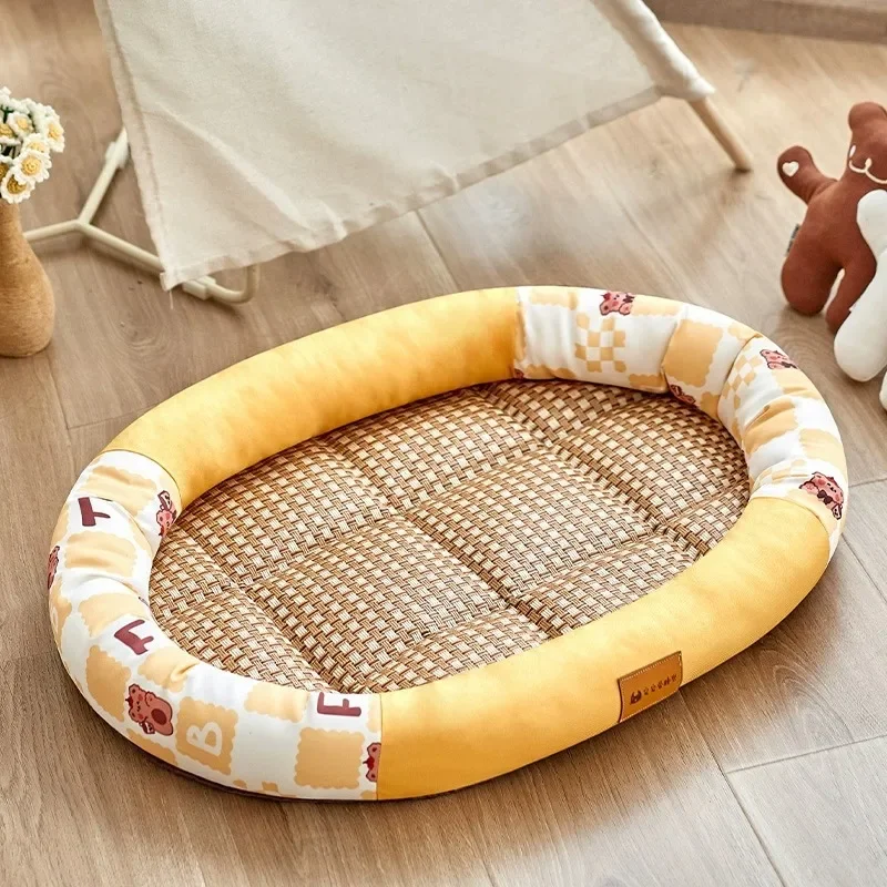 Cotton Summer Grip-Resistant Waterproof Breathable Pet Mat Mat Small And Medium-Sized Cooling Dog Bed
Cotton Summer Grip-Resistant Waterproof Breathable Pet Mat Mat Small And Medium-Sized Cooling Dog Bed
