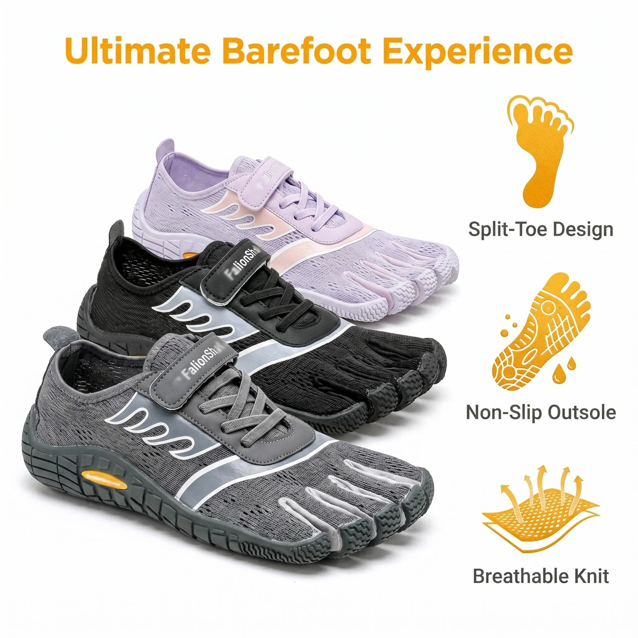 Barefoot Five Toe Minimalist Shoes Non-slip Breathable Magic Strap Yoga Fitness Water Sports Socks for Men Women
Barefoot Five Toe Minimalist Shoes Non-slip Breathable Magic Strap Yoga Fitness Water Sports Socks for Men Women