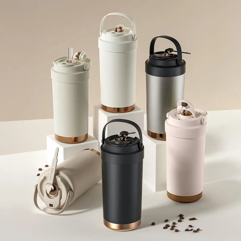 Stainless Steel Straw Cup 500ml Capacity Stainless Steel Coffee Mug with Ceramic Vacuum Flasks Double Wall Insulation for Hot
Stainless Steel Straw Cup 500ml Capacity Stainless Steel Coffee Mug with Ceramic Vacuum Flasks Double Wall Insulation for Hot