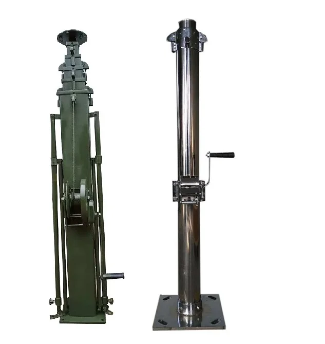 Wind Load 130km/h Steel 6m to 15m LED Lights and Antenna Portable Manual Hand Winch Crank Locking Push up Telescopic Mast
Wind Load 130km/h Steel 6m to 15m LED Lights and Antenna Portable Manual Hand Winch Crank Locking Push up Telescopic Mast