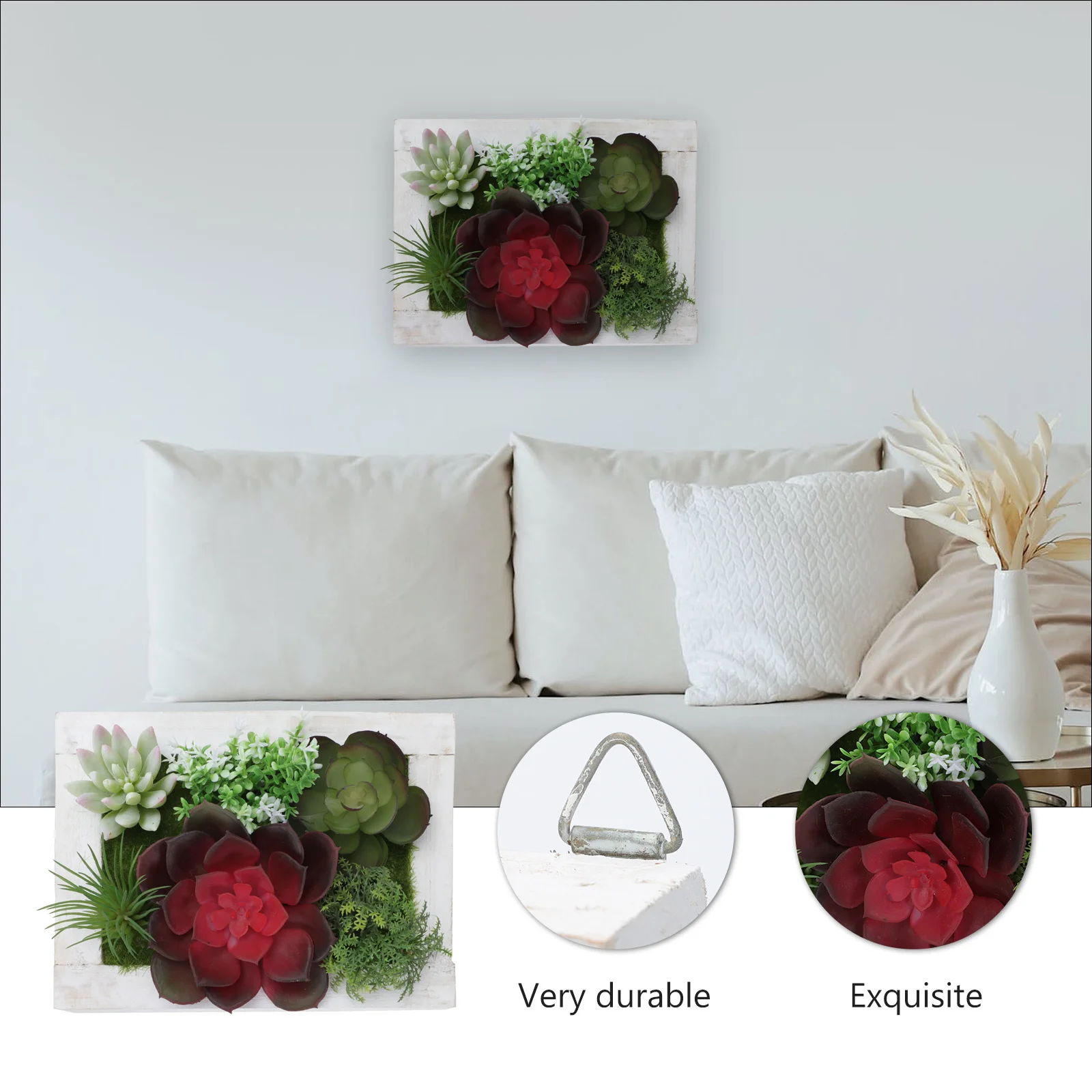 Creative Photo Frame Imitation Succulent Decor Natural Realistic Wall Art Home Office Gift 1Pcs Imitation Succulent Decor 
Creative Photo Frame Imitation Succulent Decor Natural Realistic Wall Art Home Office Gift 1Pcs Imitation Succulent Decor