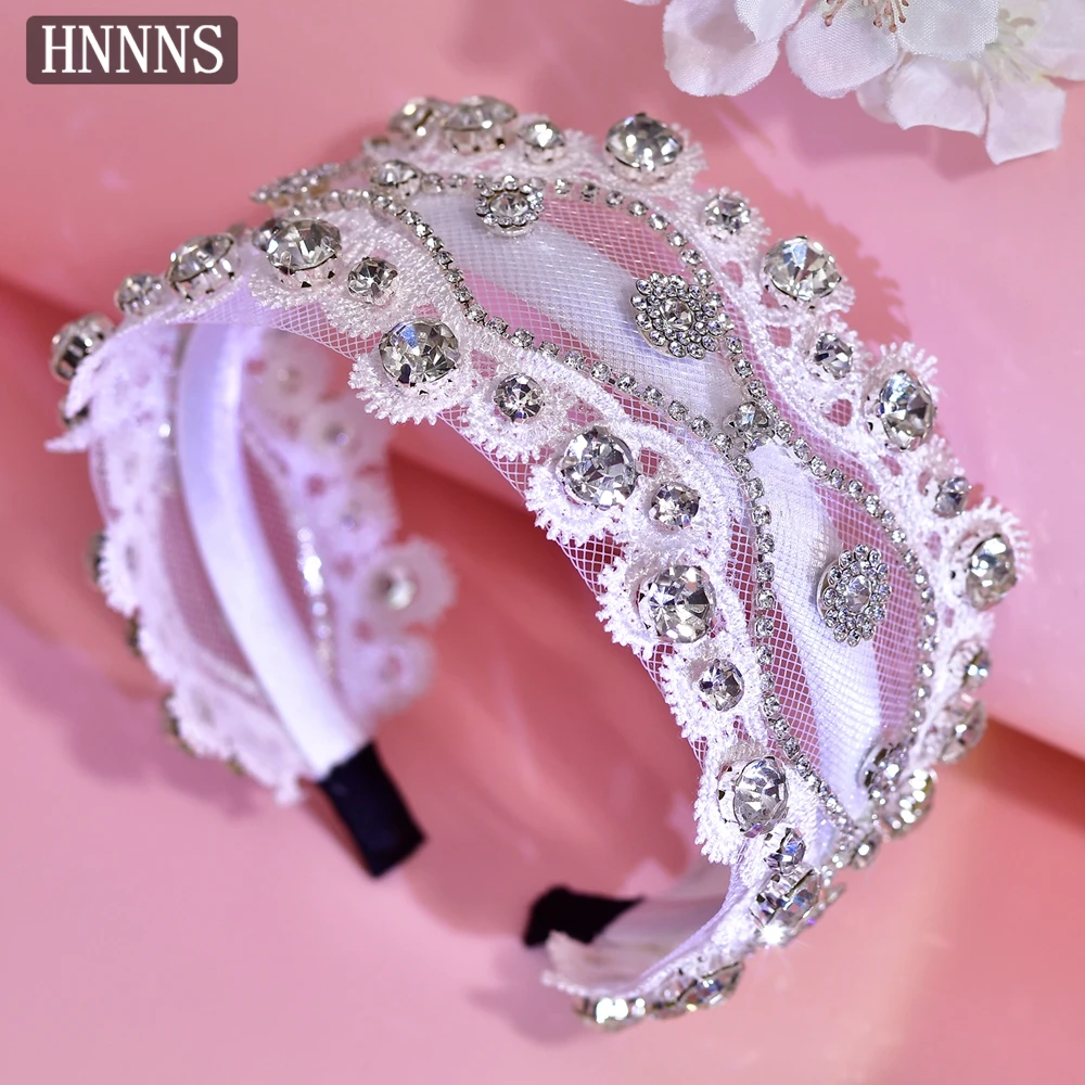 HNNNS Trendy Rhinestone Headband Daily Cute Hair Accessories Wedding Bride White Jewelry Headband Handmade Lace Headband A218
HNNNS Trendy Rhinestone Headband Daily Cute Hair Accessories Wedding Bride White Jewelry Headband Handmade Lace Headband A218