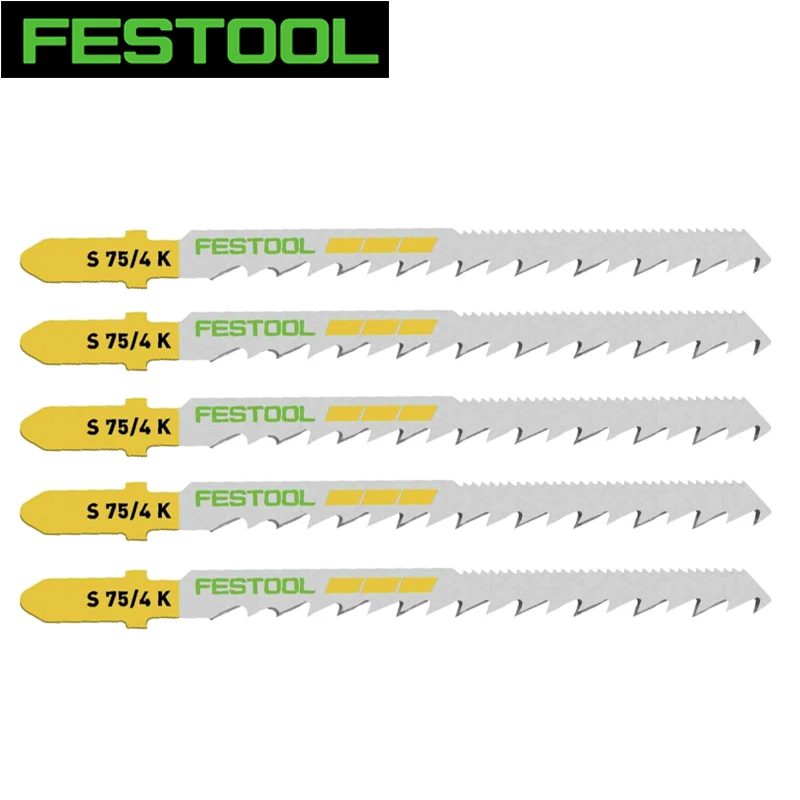 FESTOOL S 75/4 K/5 лезвие для лобзика, изгибы по дереву, высокая твердость, деревообработка, специальные аксессуары для инструментов 204265
FESTOOL S 75/4 K/5 лезвие для лобзика, изгибы по дереву, высокая твердость, деревообработка, специальные аксессуары для инструментов 204265