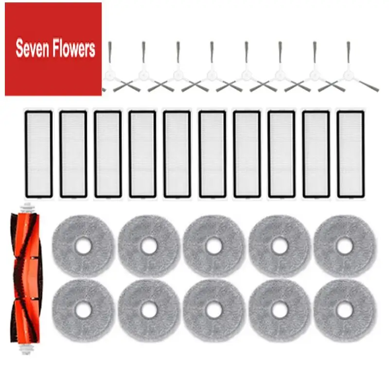 A84Z-For Xiaomi Robot Vacuum S10+ Plus B105 / S20+ Plus Spare Parts Accessories Main Side Brush Hepa Filter Mop Cloth
A84Z-For Xiaomi Robot Vacuum S10+ Plus B105 / S20+ Plus Spare Parts Accessories Main Side Brush Hepa Filter Mop Cloth