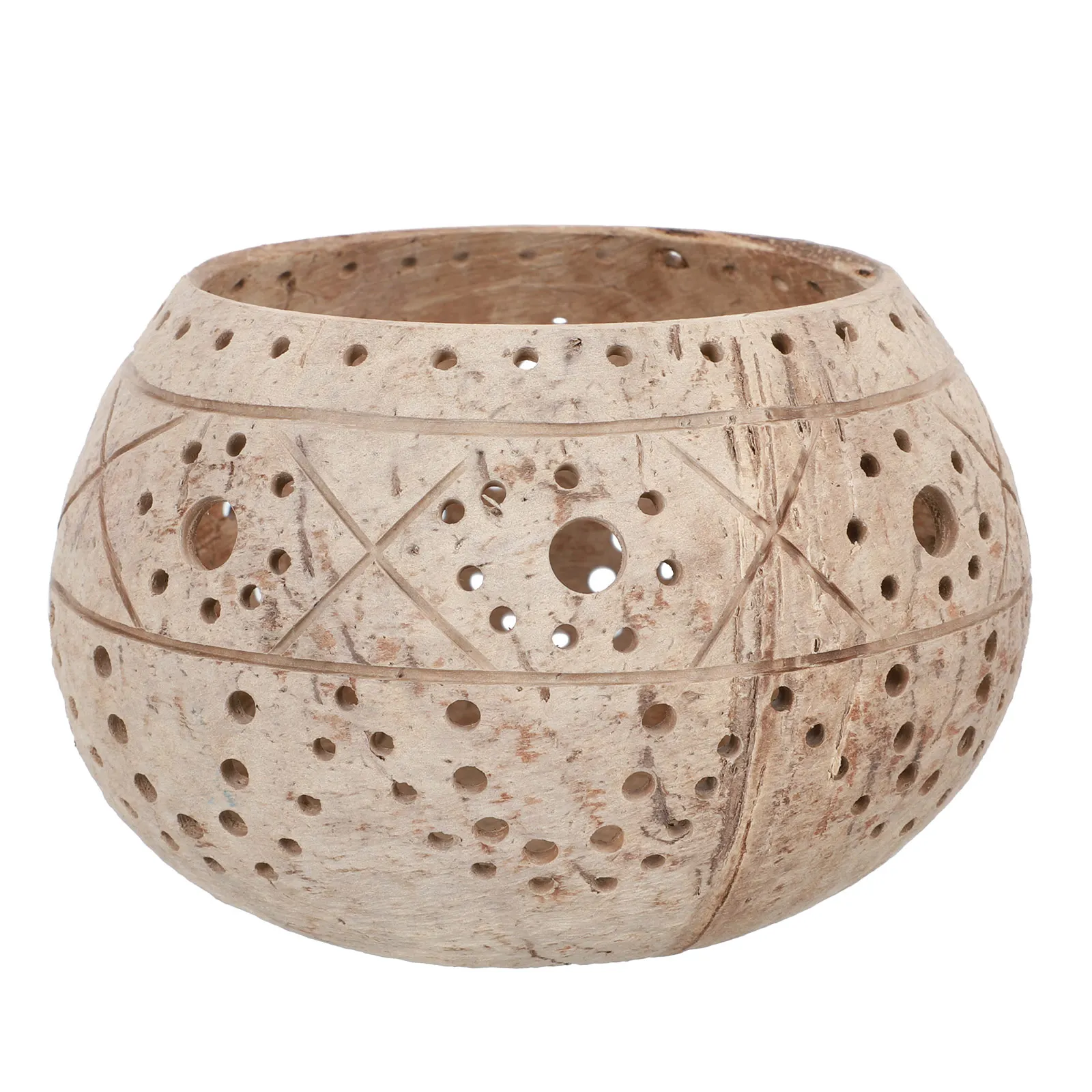 1pc Coconut Shell Made Hollow Holder For Desk Decor Home Wedding Party Decoration Table Adorn Hollow-Out Candlestick
1pc Coconut Shell Made Hollow Holder For Desk Decor Home Wedding Party Decoration Table Adorn Hollow-Out Candlestick