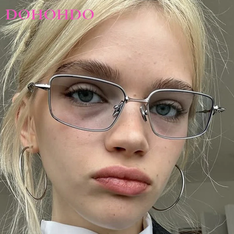 DOHOHDO New Japanese Style Harajuku Square Glasses Frame For Women No Makeup Fashion Y2K Metal Glasses Men Retro Glasses UV400
DOHOHDO New Japanese Style Harajuku Square Glasses Frame For Women No Makeup Fashion Y2K Metal Glasses Men Retro Glasses UV400