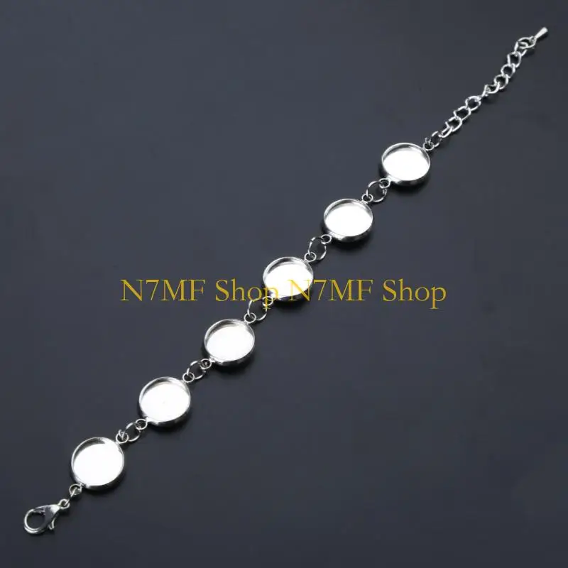 N7MF 6 Round Bezel Pads DIY Blank Glass Cabochons Bracelet for Jewelry Making
N7MF 6 Round Bezel Pads DIY Blank Glass Cabochons Bracelet for Jewelry Making