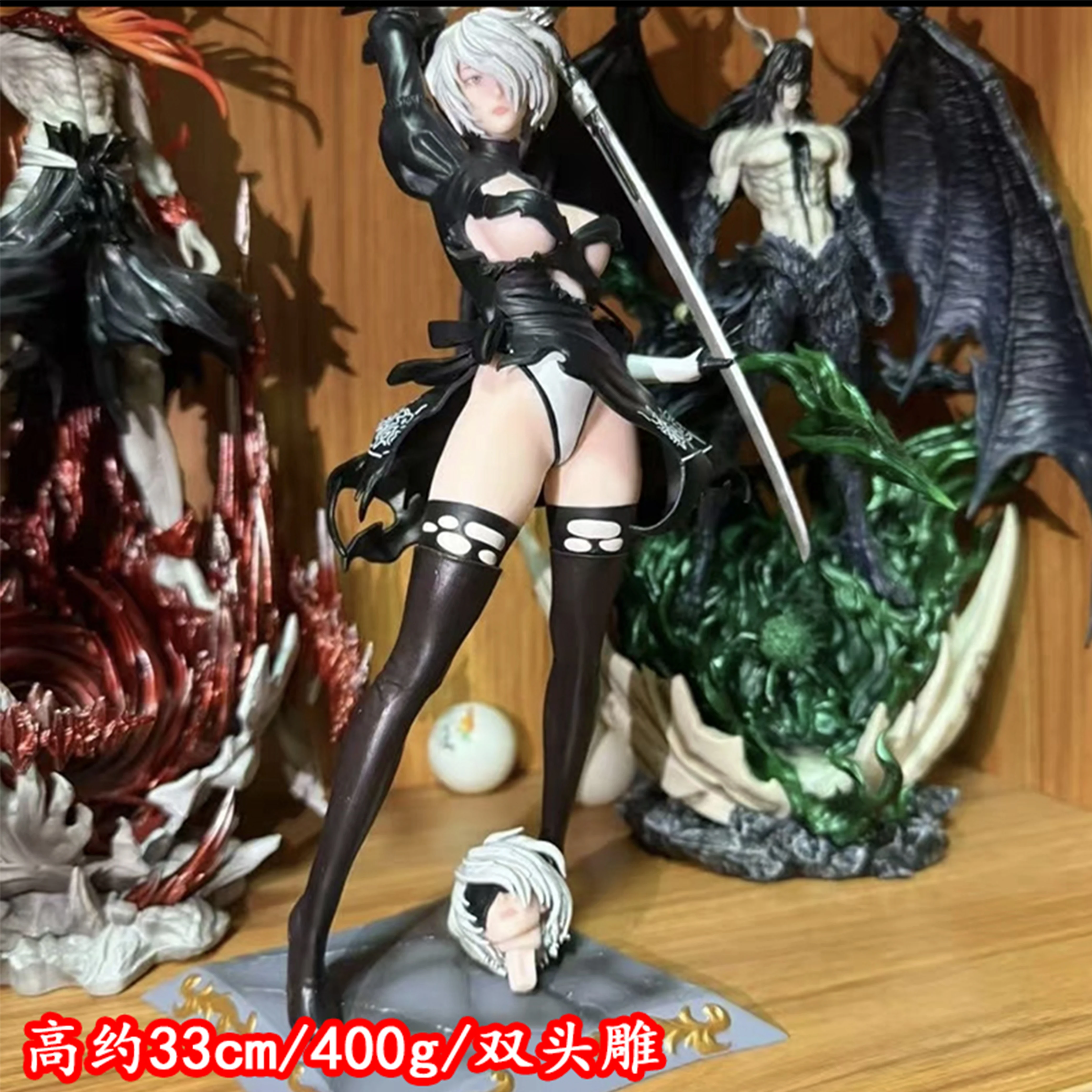 33cm Nier:Automata Figure Two Heads Yorha No. 2 Type B Figures Yorh A2b Anime Figurine Model Statue Doll Collection Decora Gifts
33cm Nier:Automata Figure Two Heads Yorha No. 2 Type B Figures Yorh A2b Anime Figurine Model Statue Doll Collection Decora Gifts