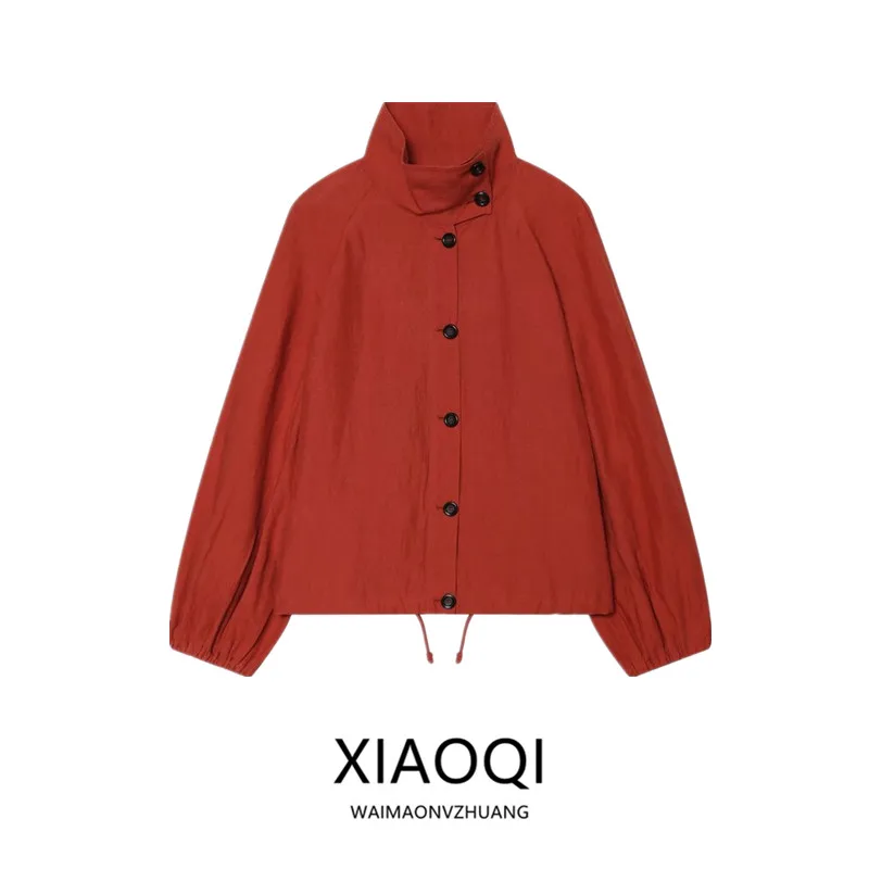 Casual Style Long Sleeve Pilot Jacket Outerwear for Women Summer 2026 Loose Fit Button Closure No Capacious Pockets
Casual Style Long Sleeve Pilot Jacket Outerwear for Women Summer 2026 Loose Fit Button Closure No Capacious Pockets