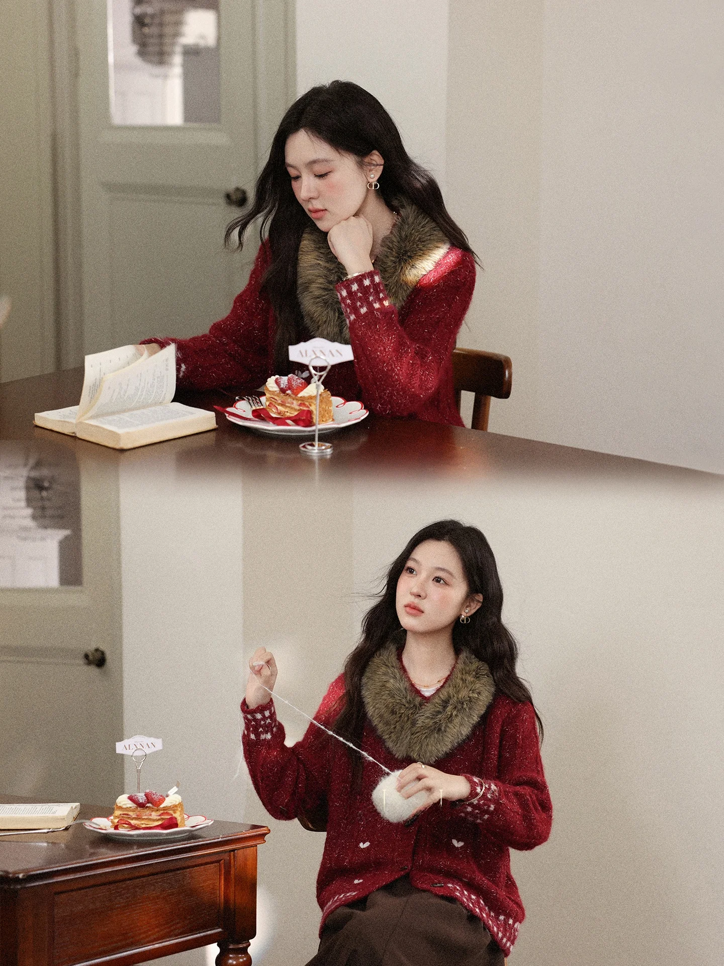 Красный длинный кардиган Ele с открытым передом, модная женская зимняя верхняя одежда с меховым воротником, прямой крой
Красный длинный кардиган Ele с открытым передом, модная женская зимняя верхняя одежда с меховым воротником, прямой крой