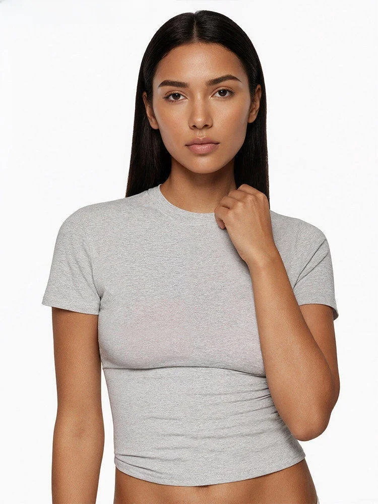 Футболка Kardaian Sle Slim Fit из чистого хлопка с коротким рукавом и круглым вырезом, сексуальная, легкая, повседневная, удобная, трикотажная, летняя
Футболка Kardaian Sle Slim Fit из чистого хлопка с коротким рукавом и круглым вырезом, сексуальная, легкая, повседневная, удобная, трикотажная, летняя