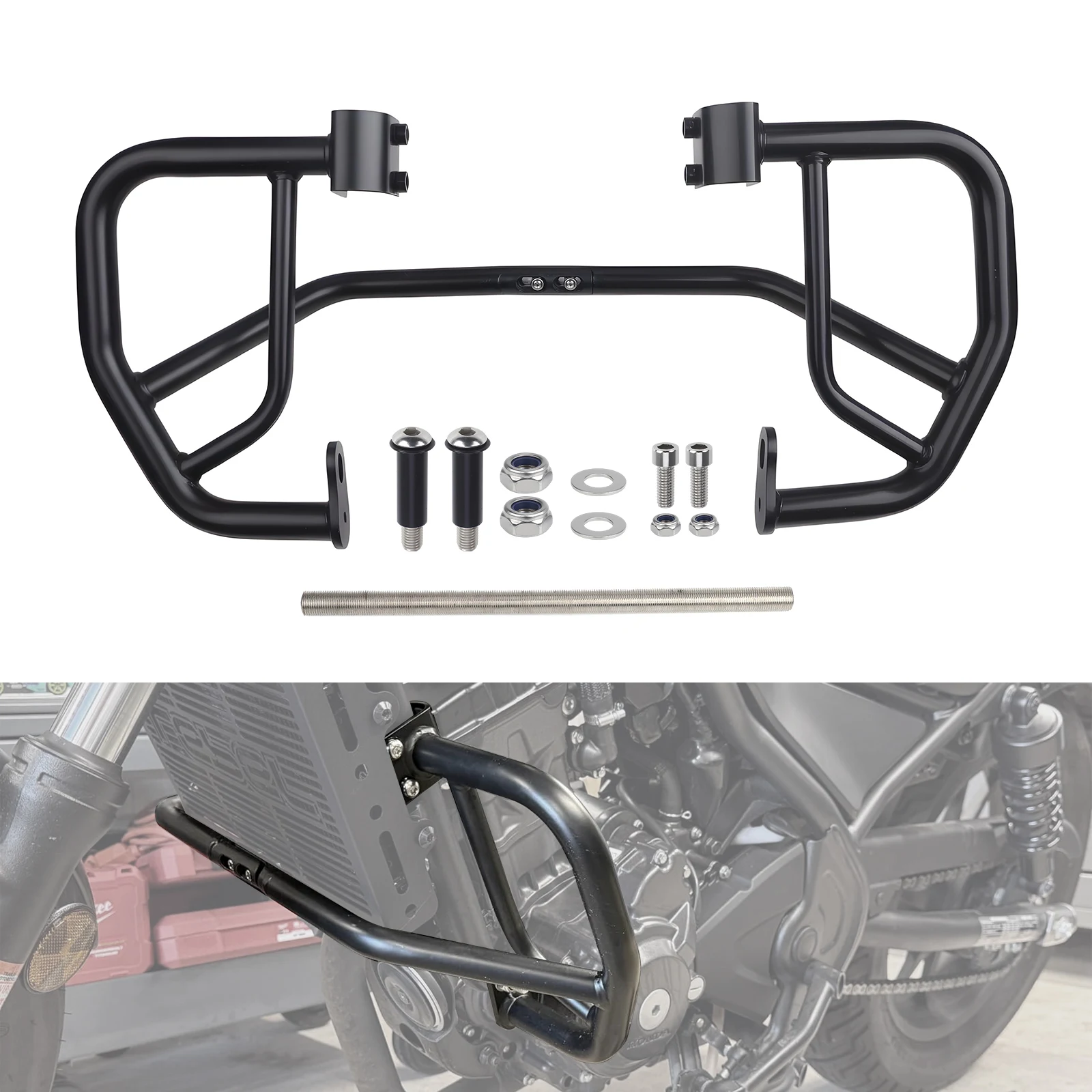 Engine Guard Highway Crash Bar Protector For Honda Rebel 300 500 CMX300 CMX500 2017-2024 Motorbike Frame Falling Protector Metal
Engine Guard Highway Crash Bar Protector For Honda Rebel 300 500 CMX300 CMX500 2017-2024 Motorbike Frame Falling Protector Metal