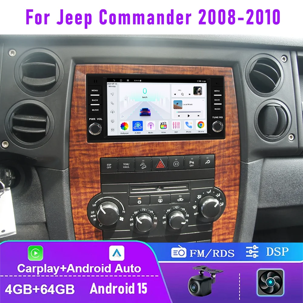 7" 4+64GB For Jeep Commander 2008-2010 Car Radio Wireless Carplay Android 15 Auto 2DIN Stereo Head Unit FM BT Plug & Play
7" 4+64GB For Jeep Commander 2008-2010 Car Radio Wireless Carplay Android 15 Auto 2DIN Stereo Head Unit FM BT Plug & Play