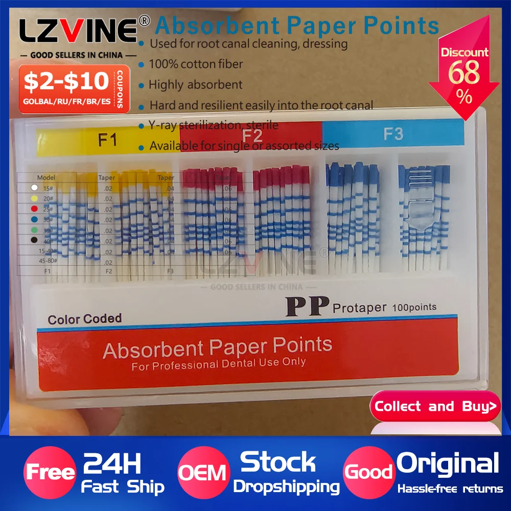 Depth mm Marked Special Taper Absorbent Paper Points 0415#Endodontics Gutta Percha Cotton Fiber Tips Cone Disposable Root Canal
Depth mm Marked Special Taper Absorbent Paper Points 0415#Endodontics Gutta Percha Cotton Fiber Tips Cone Disposable Root Canal