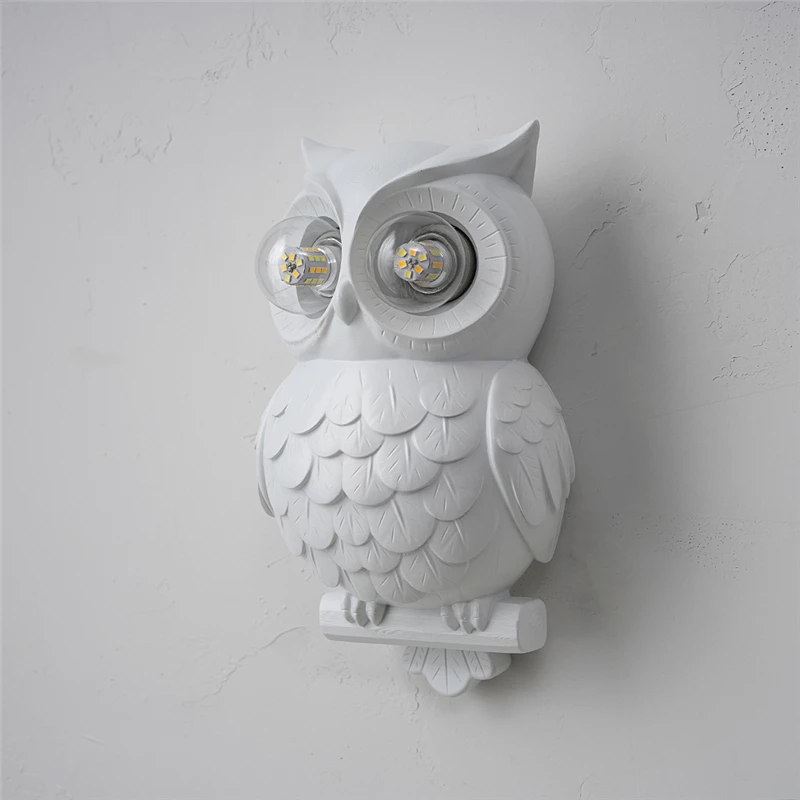Resin Owl Wall Lights Nordic Living Room Bedroom Art Decorative Lighting Fixtures Post-modern Retro Home Decor Animal Bird Lamps
Resin Owl Wall Lights Nordic Living Room Bedroom Art Decorative Lighting Fixtures Post-modern Retro Home Decor Animal Bird Lamps