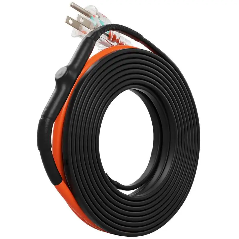 Self-Regulating Pipe Heating Cable, 12FT 5W/FT Heat Tape for Pipes Freeze Protection, Water Pipe Heat Cable with Built-in Thermostat Protects PVC Hose, Metal and Plastic Pipe from Freezing
Self-Regulating Pipe Heating Cable, 12FT 5W/FT Heat Tape for Pipes Freeze Protection, Water Pipe Heat Cable with Built-in Thermostat Protects PVC Hose, Metal and Plastic Pipe from Freezing