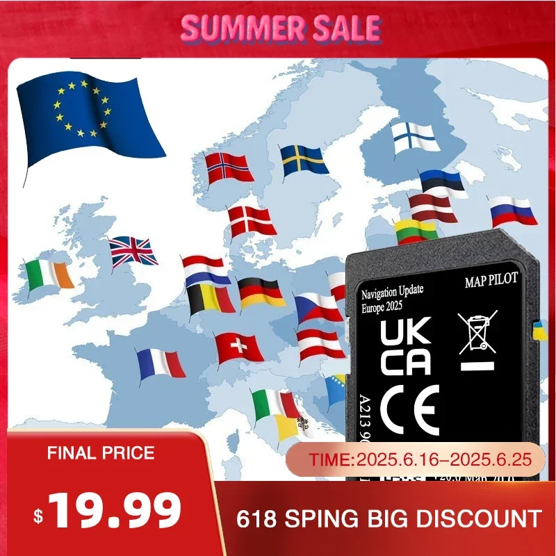 A213 V20 SD Card Maps for Mercedes GLC/C/E/V/X-Class with A2139069110 GPS Navigation Europe map Polit One Day Delivery 32GB
A213 V20 SD Card Maps for Mercedes GLC/C/E/V/X-Class with A2139069110 GPS Navigation Europe map Polit One Day Delivery 32GB