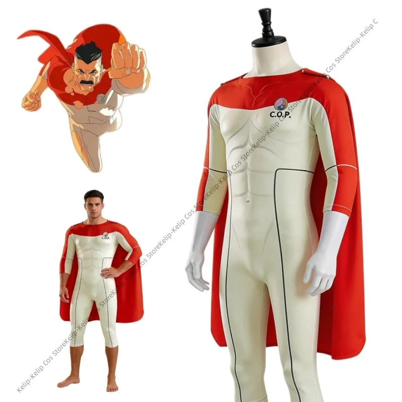 Nolan Grayson Cosplay Costume Omni-Man Hero Invincible Jumpsuit with Cape Full Set for Men Adults Halloween Party Outfits 2026
Nolan Grayson Cosplay Costume Omni-Man Hero Invincible Jumpsuit with Cape Full Set for Men Adults Halloween Party Outfits 2026