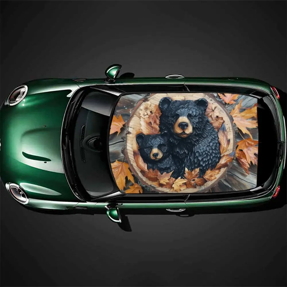 1 PCS easy-to-install Bear Cubs and Fall Leaves pattern Car roof sticker, vinyl packaging, suitable for most cars; bubble-free d
1 PCS easy-to-install Bear Cubs and Fall Leaves pattern Car roof sticker, vinyl packaging, suitable for most cars; bubble-free d