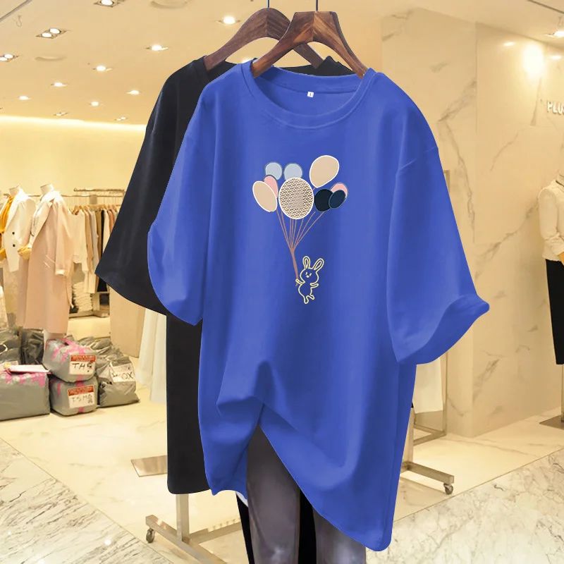 Summer Fashion O-neck Short Sleeve Top Tee, Women Clothing 100% Cotton Basic Pullovers, Cartoon Printed Loose Casual T-shirt
Summer Fashion O-neck Short Sleeve Top Tee, Women Clothing 100% Cotton Basic Pullovers, Cartoon Printed Loose Casual T-shirt