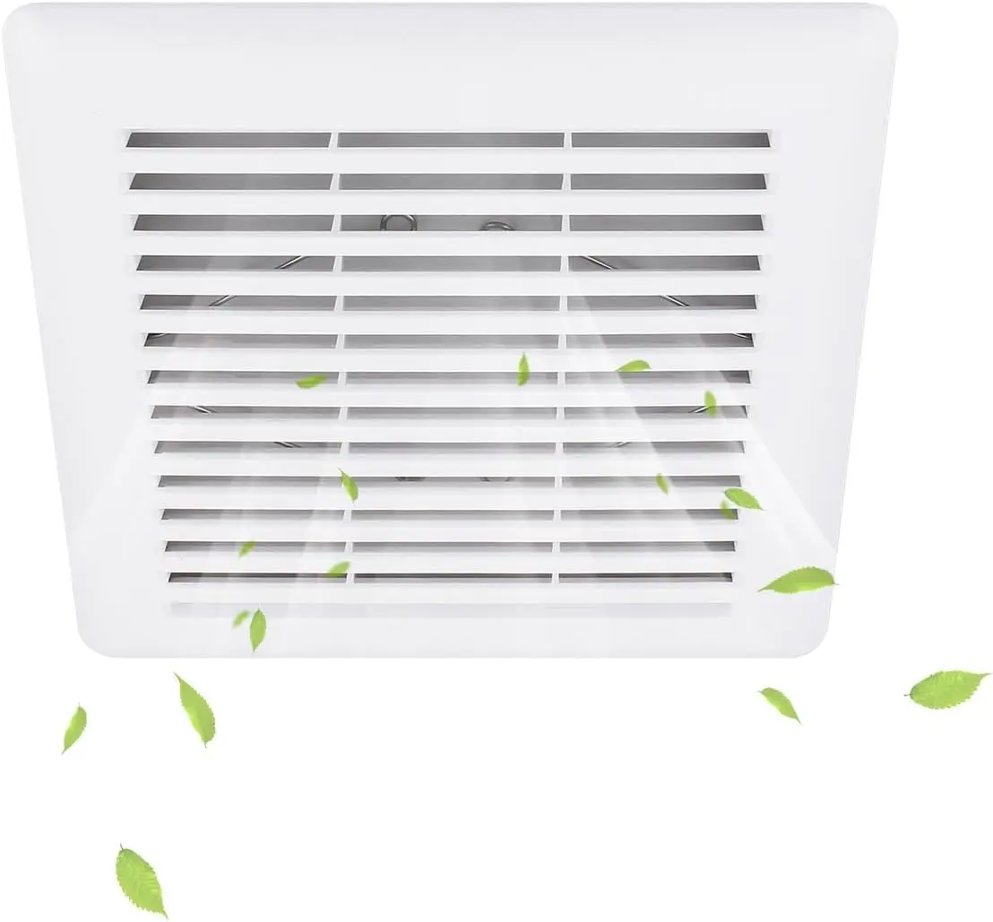 Bathroom Exhaust Fan Cover with Spring Ventilation Fans,Replacement Wall-Mount Exhaust or Bathroom Vent Fan Grille
Bathroom Exhaust Fan Cover with Spring Ventilation Fans,Replacement Wall-Mount Exhaust or Bathroom Vent Fan Grille