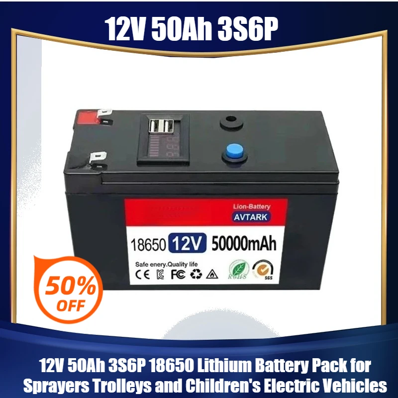 12V 50Ah 3S6P 18650 Lithium Battery Pack for Sprayers Trolleys and Children's Electric Vehicles
12V 50Ah 3S6P 18650 Lithium Battery Pack for Sprayers Trolleys and Children's Electric Vehicles