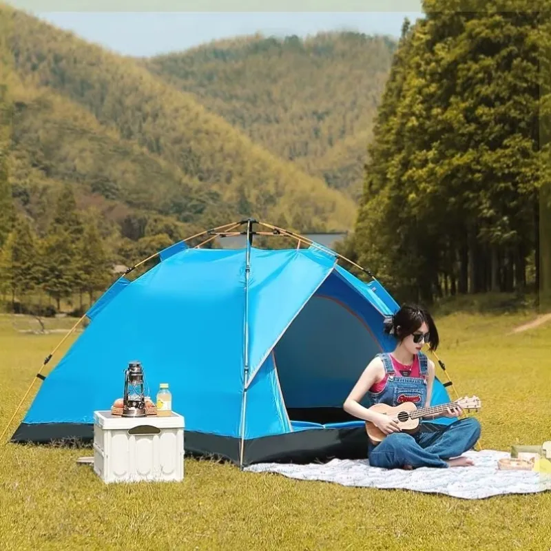 Portable Double Layer Camping Tent 1000-1500mm Waterproof Oxford Fabric Automatic Folding Anti-Mosquito Features for Outdoor
Portable Double Layer Camping Tent 1000-1500mm Waterproof Oxford Fabric Automatic Folding Anti-Mosquito Features for Outdoor