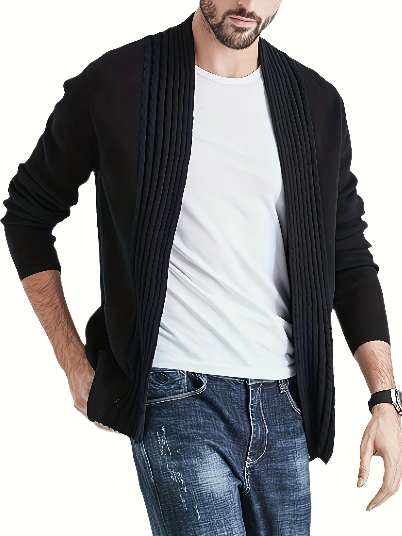 Men's Cardigan Sweater Men Long Sleeved Sweater Cool Jacket Short Men's Knitted Sweater Plus Size Top Zippe 5XL Mens Sweaters
Men's Cardigan Sweater Men Long Sleeved Sweater Cool Jacket Short Men's Knitted Sweater Plus Size Top Zippe 5XL Mens Sweaters