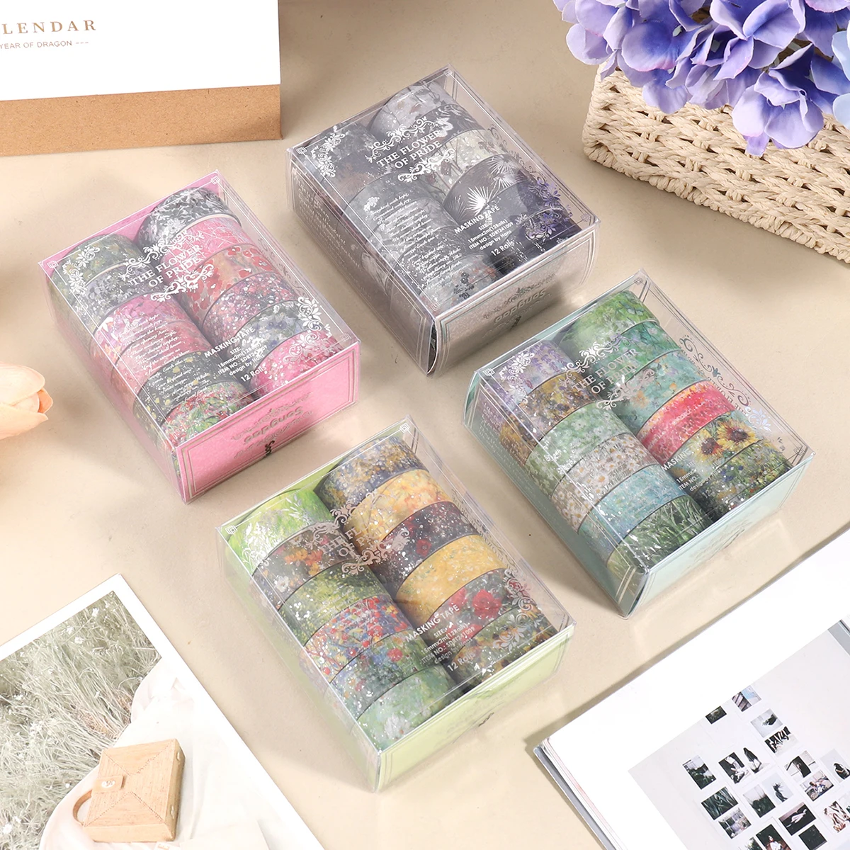 12 Rolls Floral Gold Foil Washi Tape Set, Creative Scrapbooking Supplies,DIY Journal Decoration,Gift for Craft Lovers
12 Rolls Floral Gold Foil Washi Tape Set, Creative Scrapbooking Supplies,DIY Journal Decoration,Gift for Craft Lovers