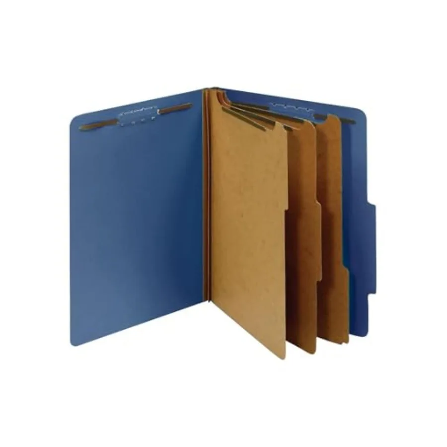 Classification Folders, Standard, 3 Dividers, Embedded Fasteners, 2/5 Cut Tab,,, 10/BX 24096
Classification Folders, Standard, 3 Dividers, Embedded Fasteners, 2/5 Cut Tab,,, 10/BX 24096