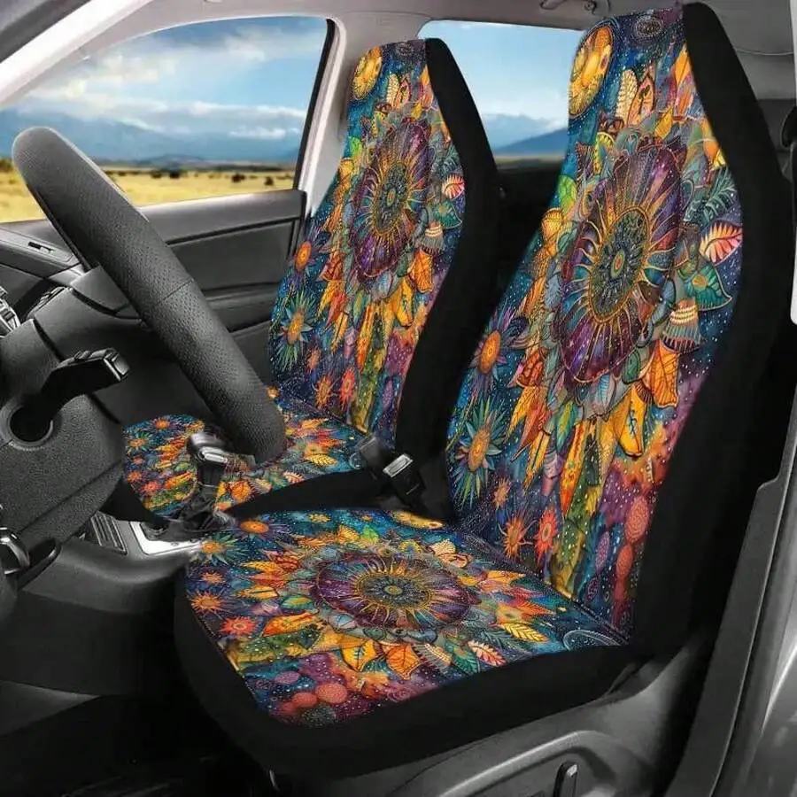 Psychedelic Floral Car Seat Covers Set For Front Seats Sedans SUVs Trucks Machine Washable
Psychedelic Floral Car Seat Covers Set For Front Seats Sedans SUVs Trucks Machine Washable