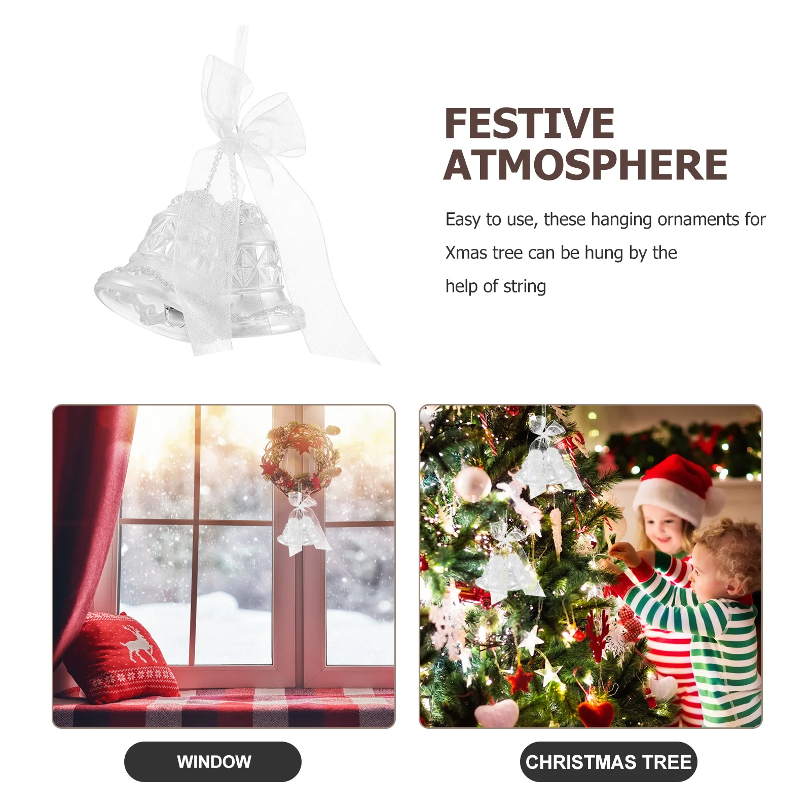 Christmas Bell Pendant Acrylic Hanging Ornament Xmas Tree Decoration Party Festival Decoration Xmas Hanging Ornament
Christmas Bell Pendant Acrylic Hanging Ornament Xmas Tree Decoration Party Festival Decoration Xmas Hanging Ornament