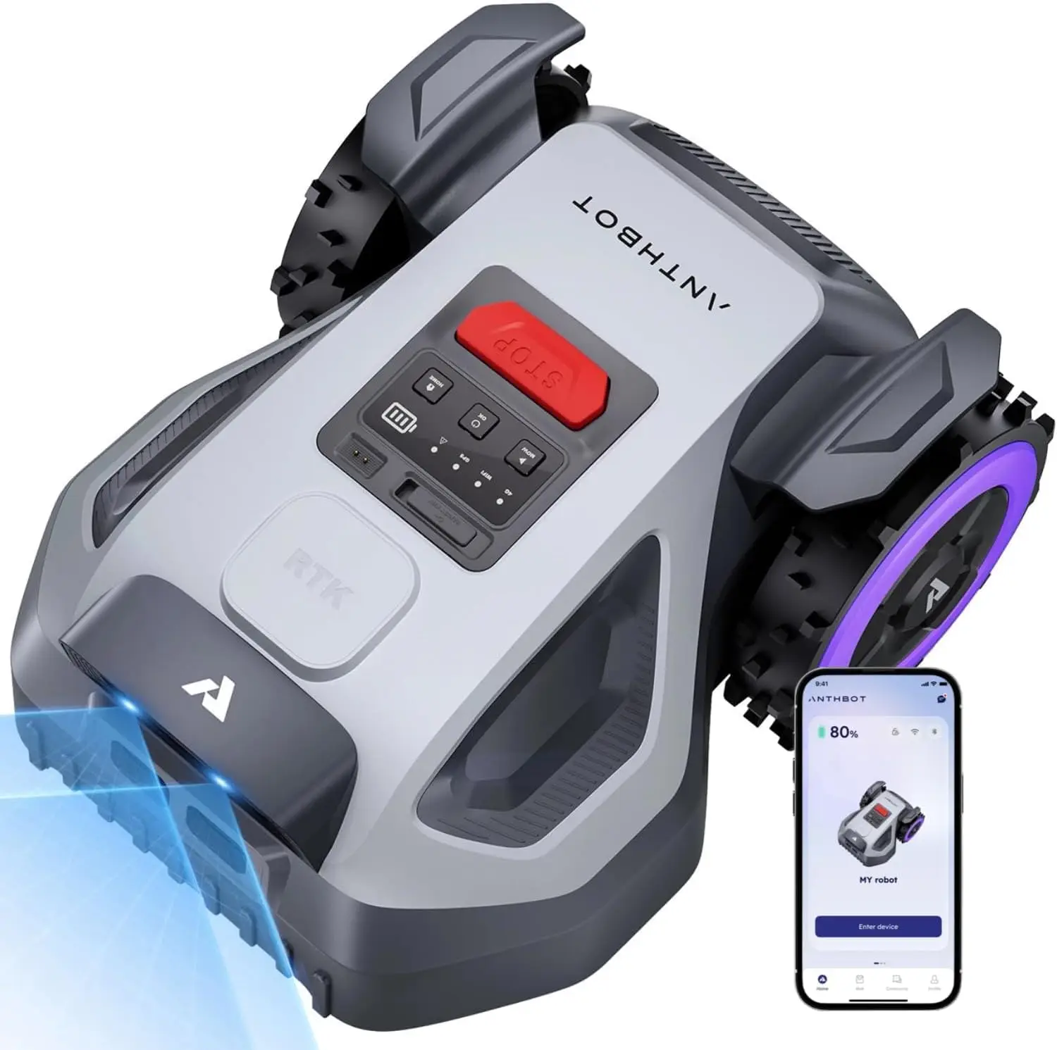 M5 Robot Lawn Mower,RTK+NRTK Navigation Perimeter Wire Free 1/4 Acre, Vision Obstacle Avoidance Robotic Lawnmower
M5 Robot Lawn Mower,RTK+NRTK Navigation Perimeter Wire Free 1/4 Acre, Vision Obstacle Avoidance Robotic Lawnmower