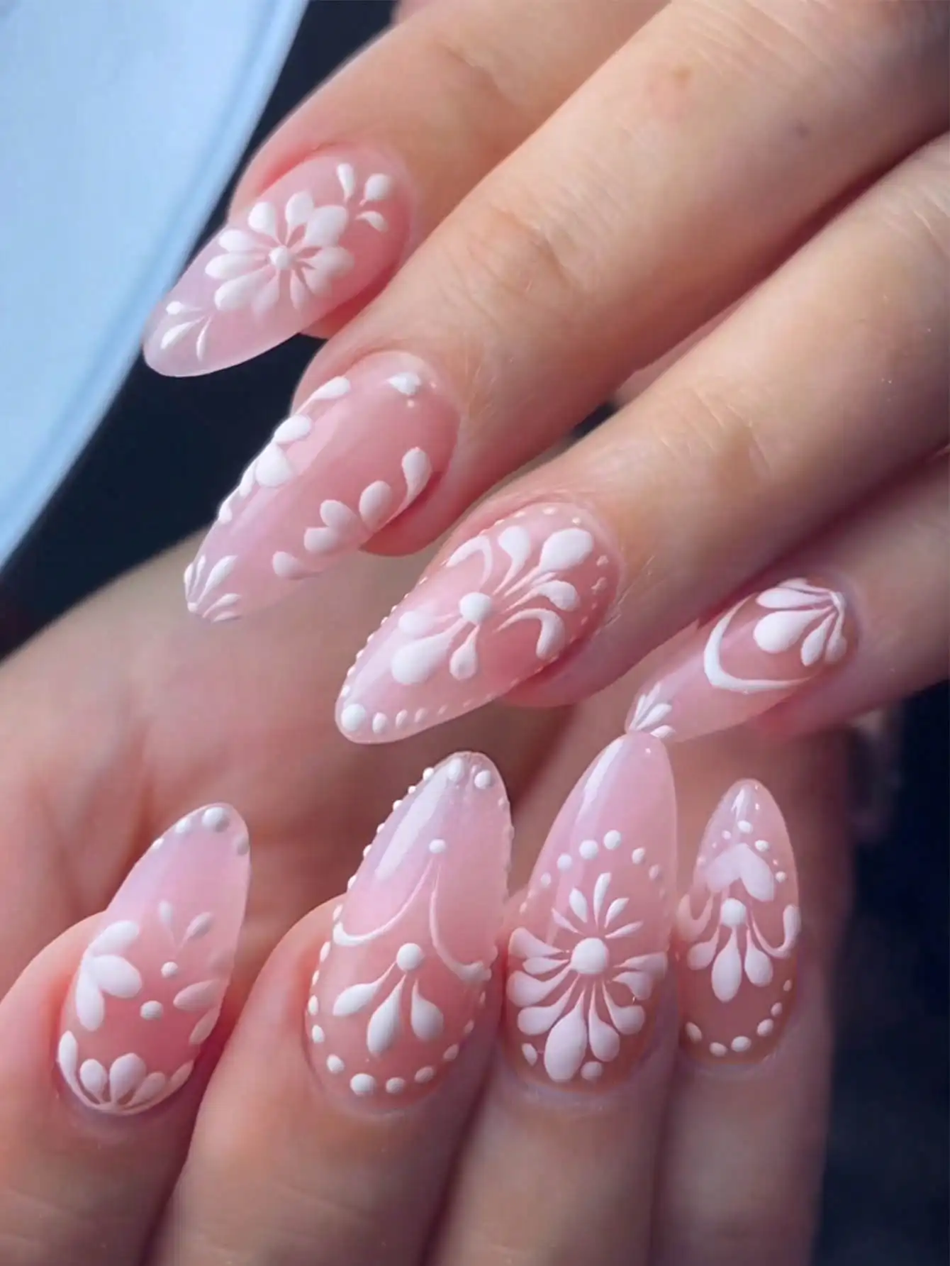 Instantly Upgrade Your Manicure! 24pcs Almond-Shaped Press-On Nail Stickers, Floral Minimalist Pink Series, Perfect Fit, Includes 1 Nail File And 1 Bottle Of Jelly Gel, Women Nail Care Products. Nails Nail Supplies
Instantly Upgrade Your Manicure! 24pcs Almond-Shaped Press-On Nail Stickers, Floral Minimalist Pink Series, Perfect Fit, Includes 1 Nail File And 1 Bottle Of Jelly Gel, Women Nail Care Products. Nails Nail Supplies