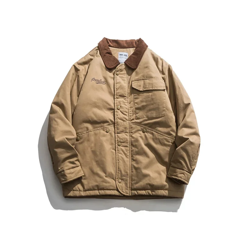 Spring Winter Work Cotton Padded Clothes Men's Fashion Coat Outdoor Sport Trekking Camping Travel Climbing Thick Loose Jacket
Spring Winter Work Cotton Padded Clothes Men's Fashion Coat Outdoor Sport Trekking Camping Travel Climbing Thick Loose Jacket