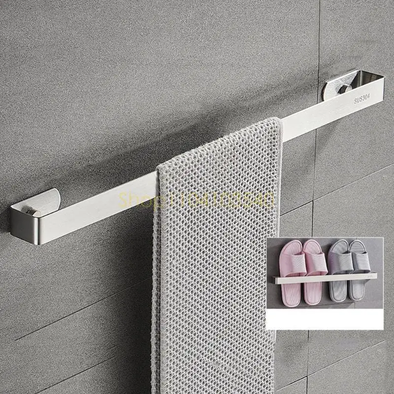 02DC Towel Rack Wall Hanging Slippers Holder Wear-resistant Towel Bar Kitchen Bathroom Storage Shelf Easy to Install
02DC Towel Rack Wall Hanging Slippers Holder Wear-resistant Towel Bar Kitchen Bathroom Storage Shelf Easy to Install
