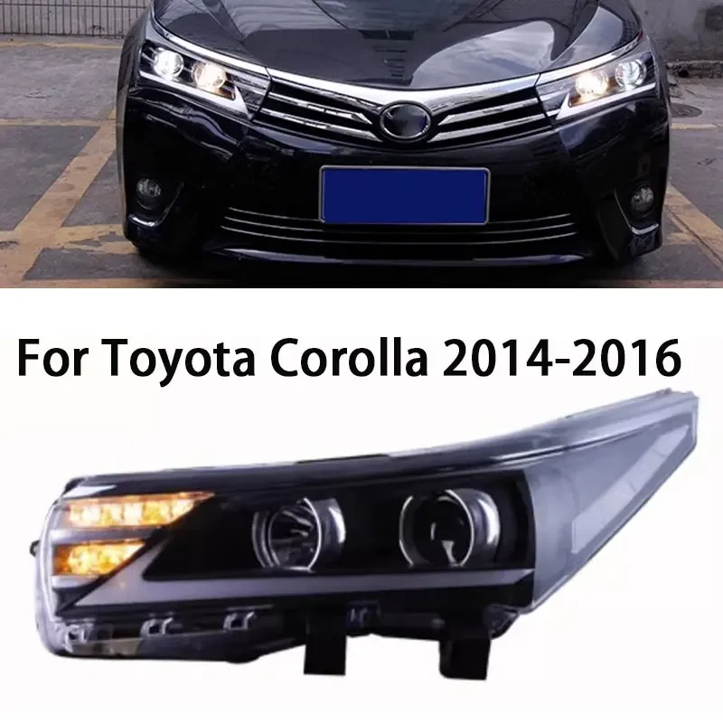 Автомобильное освещение для Toyota Corolla, светодиодная фара 2014-2016, фары Corolla DRL, указатель поворота, дальний свет, линза проектора «ангельский глаз»
Автомобильное освещение для Toyota Corolla, светодиодная фара 2014-2016, фары Corolla DRL, указатель поворота, дальний свет, линза проектора «ангельский глаз»